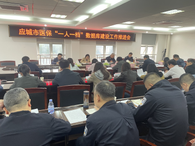 应城市召开医保“一人一档”数据库建设工作推进会