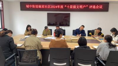 应城市城中街道开展2024年度“十星级文明户”选树活动