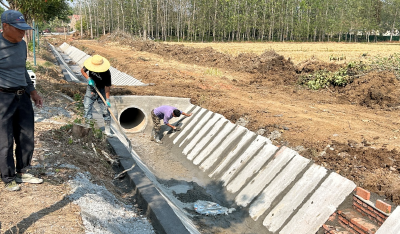 应城市天鹅镇县河村高标准农田建设项目如火如荼