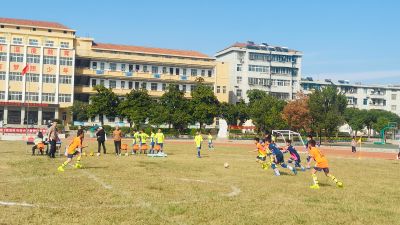 激情飞扬   “足”梦绿茵    应城市东马坊小学教联体足球赛开赛