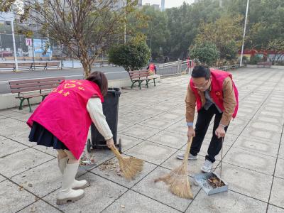 应城四里棚街道刘杨社区开展“清洁家园”行动