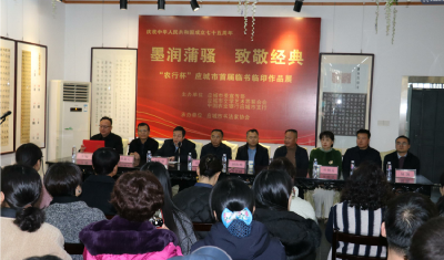墨润蒲骚  致敬经典  应城市举办首届“农行杯”临书临印作品展