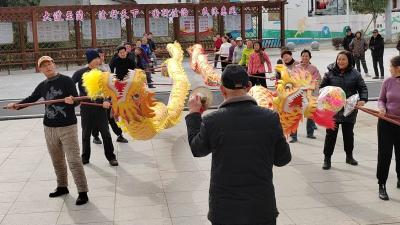 应城市城北街道：龙狮排练迎新春 锣鼓声声年味浓