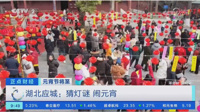 央视聚焦应城第12届元宵灯谜会 