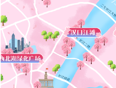 武汉赏樱地图拍了拍你，说“春天在这里”