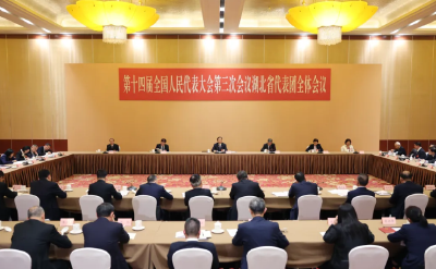 湖北代表团传达学习习近平总书记重要讲话精神 扛牢经济大省责任担当 王忠林主持并讲话