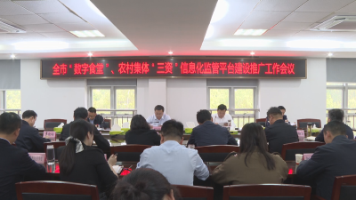 全市“数字食堂”、农村集体“三资”信息化监管平台建设推广工作会议召开