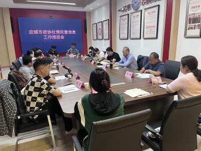 应城市政协召开社情民意信息工作推进会
