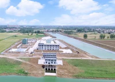 应城喻家泵站工程：项目建设不放假   争分夺秒抢进度