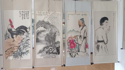 应城市老年大学举办何志发个人书画展