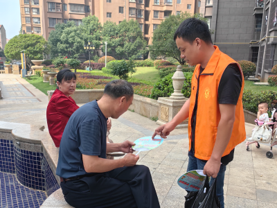 应城市城中街道古城台社区开展消防安全反诈宣传志愿活动