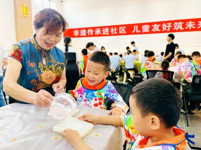 【组图】应城：非遗进社区    童心共传承