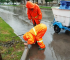 应城环卫：积极应对强降雨 守护市民出行之路