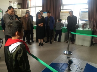 汉川市科协来我市参观学习流动科技馆巡展工作