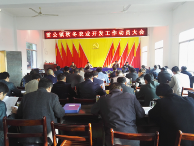 雷公镇秋冬农业开发工作稳步推进
