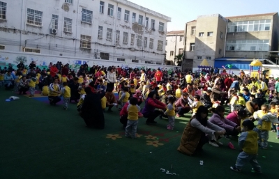 辛榨乡中心幼儿园举行冬季亲子运动会