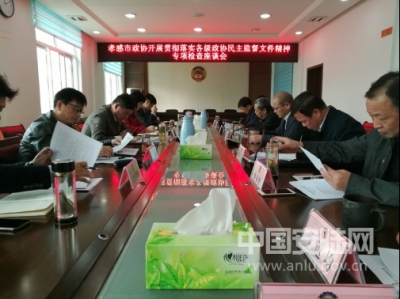 孝感市政协到安陆市检查贯彻落实有关政协民主监督文件精神情况