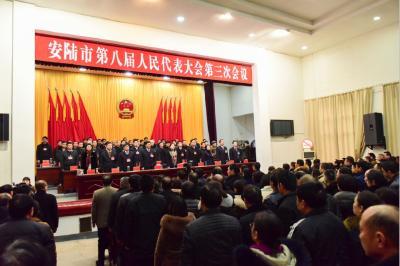安陆市八届人大三次会议胜利闭幕