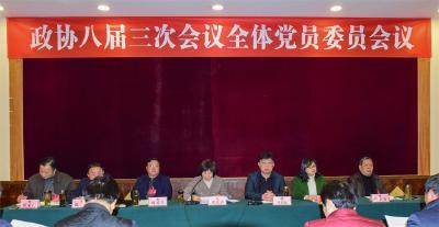 政协安陆市八届三次会议全体党员委员会议召开