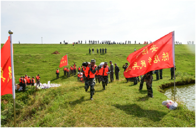 安陆市开展2019年防汛抢险综合演练