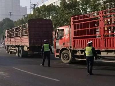 安陆交警强化货运车辆安全管理