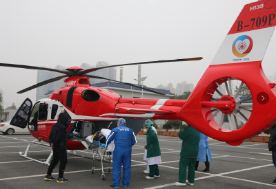 空中救援！直升机紧急出动！—— 安陆市普爱医院首次启动“空地联动”救援机制​