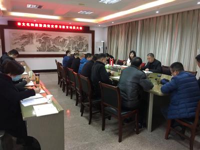 安陆市文化和旅游局召开党史学习教育动员大会