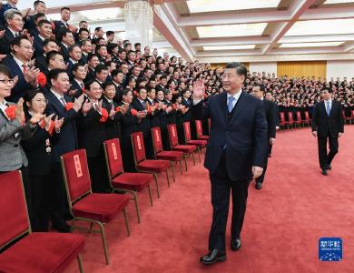 习近平会见平安中国建设表彰大会代表 李克强王沪宁韩正参加会见