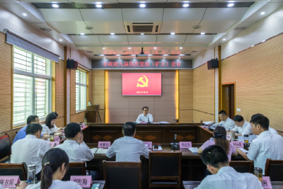 安陆市政府召开九届四次党组（扩大）会议