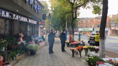 安陆城管“借花扮市” 提升城市颜值