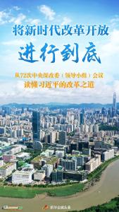 将新时代改革开放进行到底——从72次中央深改委（领导小组）会议读懂习近平的改革之道