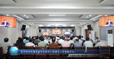 我市收听收看孝感市未成年人防溺水工作视频会议