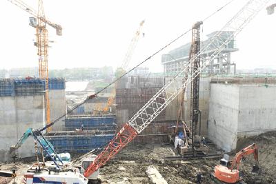 新沟闸加固工程完成80% 