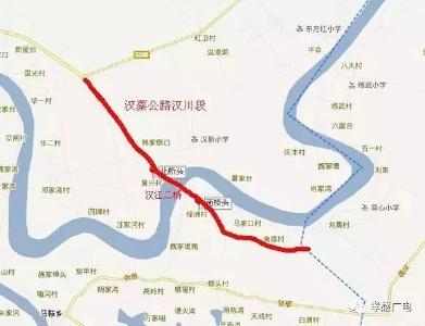 汉蔡快线工程预计年底完工！建成通车后汉川30分钟到武汉、15分钟到蔡甸