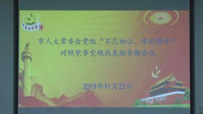 汉川市人大常委会党组对照党章党规找差距