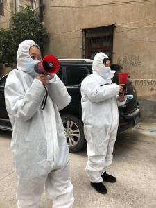 网格员织密仙女山街道社区“防疫网”