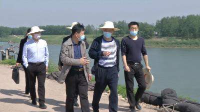 汉川市领导检查脉旺片防汛抗旱工作