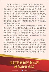 习近平同匈牙利总理欧尔班通电话
