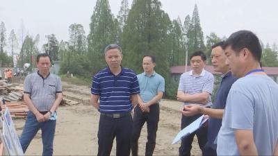 何开文检查指导汉川市防汛救灾工作