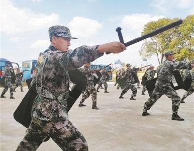 汉川民兵训练英姿上了中国国防报头版