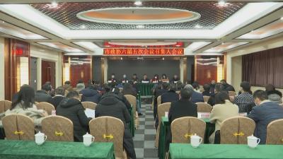 市政协六届五次会议小组召集人会议召开