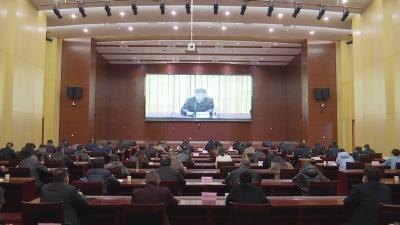 我市组织收听收看孝感市民政会议