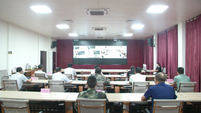 汉川组织收听收看汉江防汛视频会商调度会