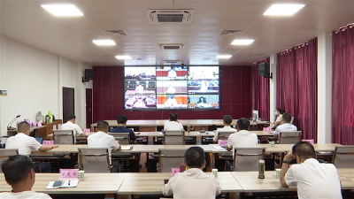 汉川组织收看湖北省孝感市汉江防汛视频调度会