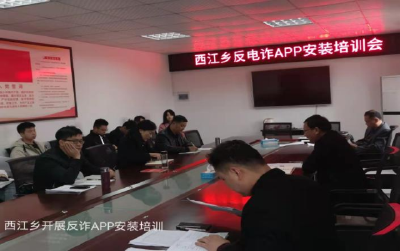 【西江乡】点对点，全覆盖！9563人安装反诈APP