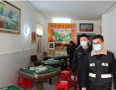 【麻河】严查棋牌室等人员聚集场所 织牢疫情防控网