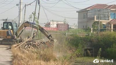 【沉湖】106省道沉湖镇段清障拆迁工作有序推进