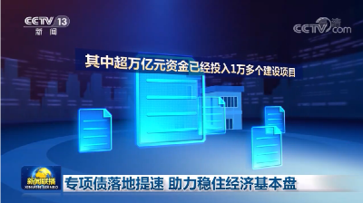 专项债落地提速 助力稳住经济基本盘