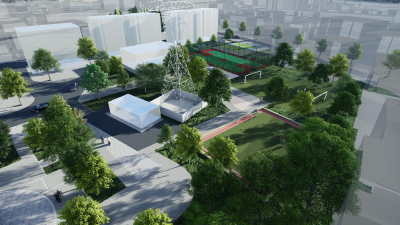 【新堰】社区有了休闲广场