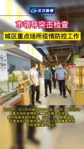 市领导突击检查 城区重点场所疫情防控工作
